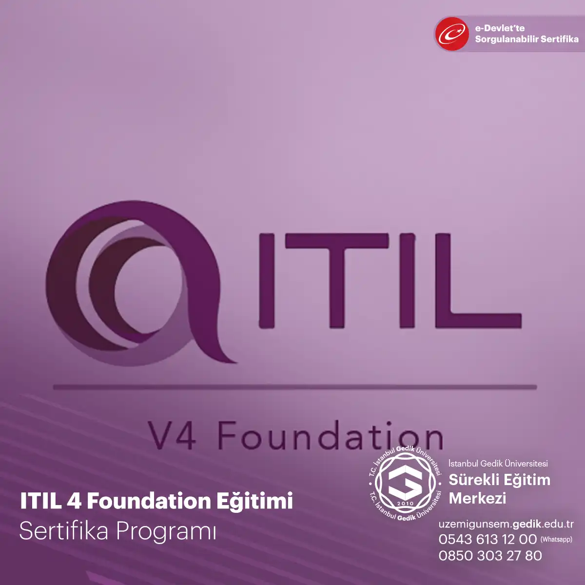 ITIL Foundation Eğitimi 